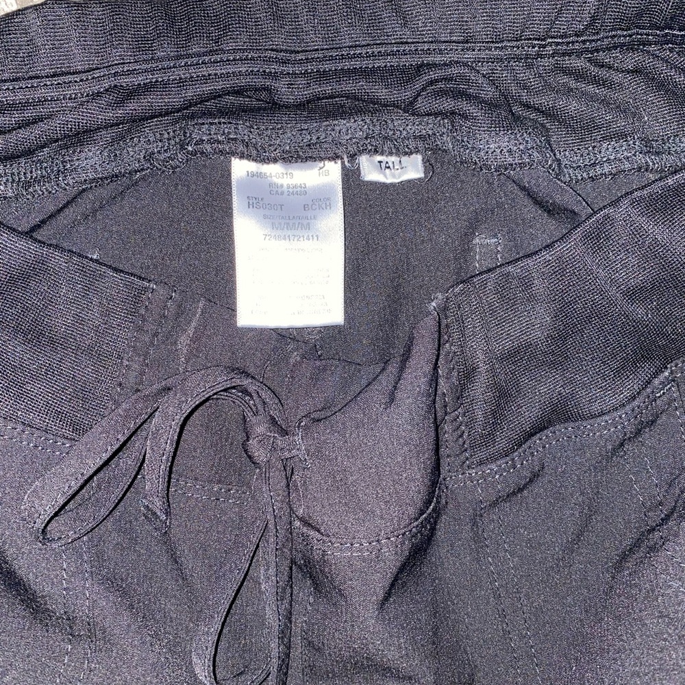 Heart soul black tall jogger scrubs